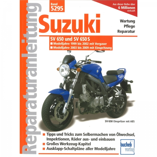 Suzuki SV 650 SV 650 S (99-02) Vergaser 03-09) Einspritzung Reparaturhandbuch