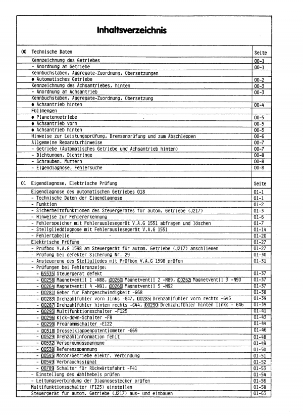 Transmisión automática Audi V8 (88-94) 4 velocidades 018 tracción total - instrucciones de reparación - Imagen 7 de 8