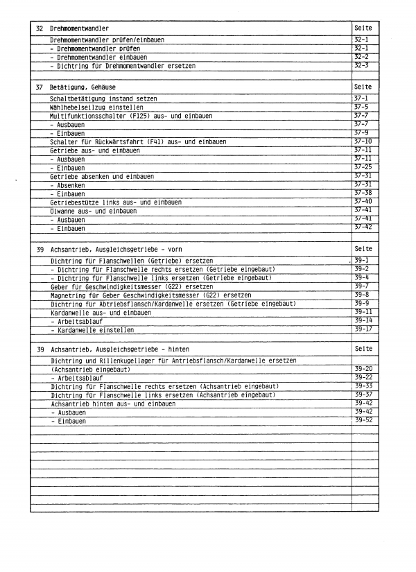 Transmisión automática Audi V8 (88-94) 4 velocidades 018 tracción total - instrucciones de reparación - Imagen 8 de 8