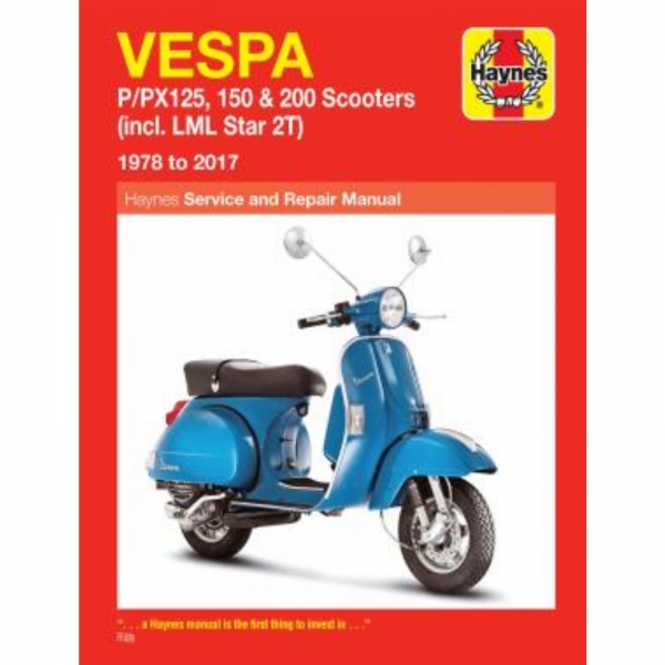 Vespa P PX125, 150 und 200 Roller (1978-2017) Werkstatthandbuch Haynes