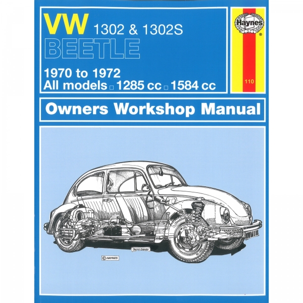 VW 1302 1302S Beetle Käfer 1970-1972 1285cc 1584cc repair manual Haynes