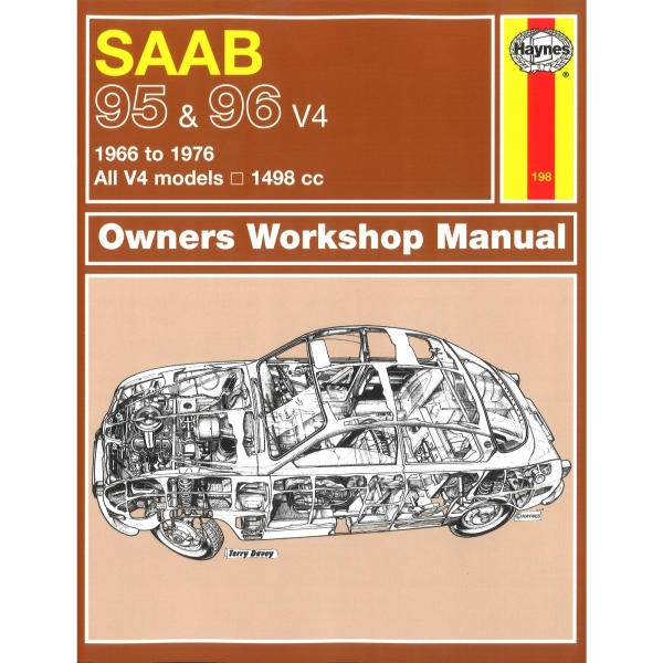 Saab 95 & 96 alle V4-Modelle 1966-1976 1498cc repair manual Haynes