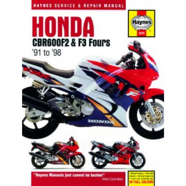 Honda Motorrad CBR600F2 und F3 Fours (1991-1998) Reparaturanleitung Haynes