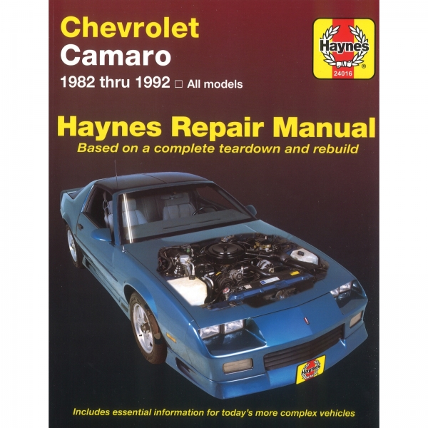 Chevrolet Camaro 1982-1992 workshop manual Haynes