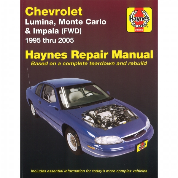 Chevrolet Lumina Monte Carlo Impala FWD 1995-2005 Werkstatthandbuch Haynes
