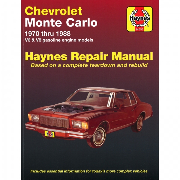 Chevrolet Monte Carlo (1970-1988) V6 V8 Benzin Reparaturhandbuch Haynes