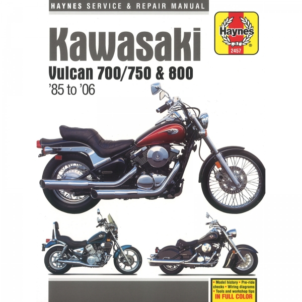 Kawasaki Motorrad Vulcan 700/750 und 800 (1985-2006) Reparaturhandbuch Haynes