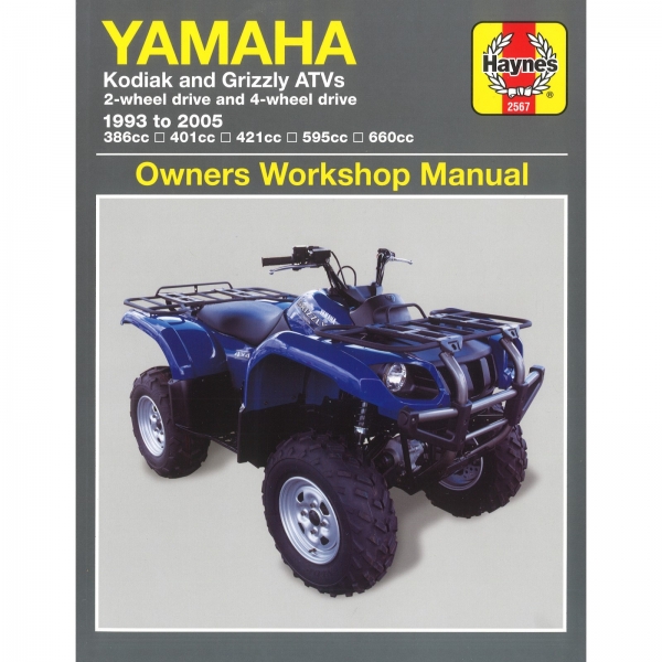 Yamaha Kodiak Grizzly ATV (1993-2005) Quad Reparaturhandbuch Haynes