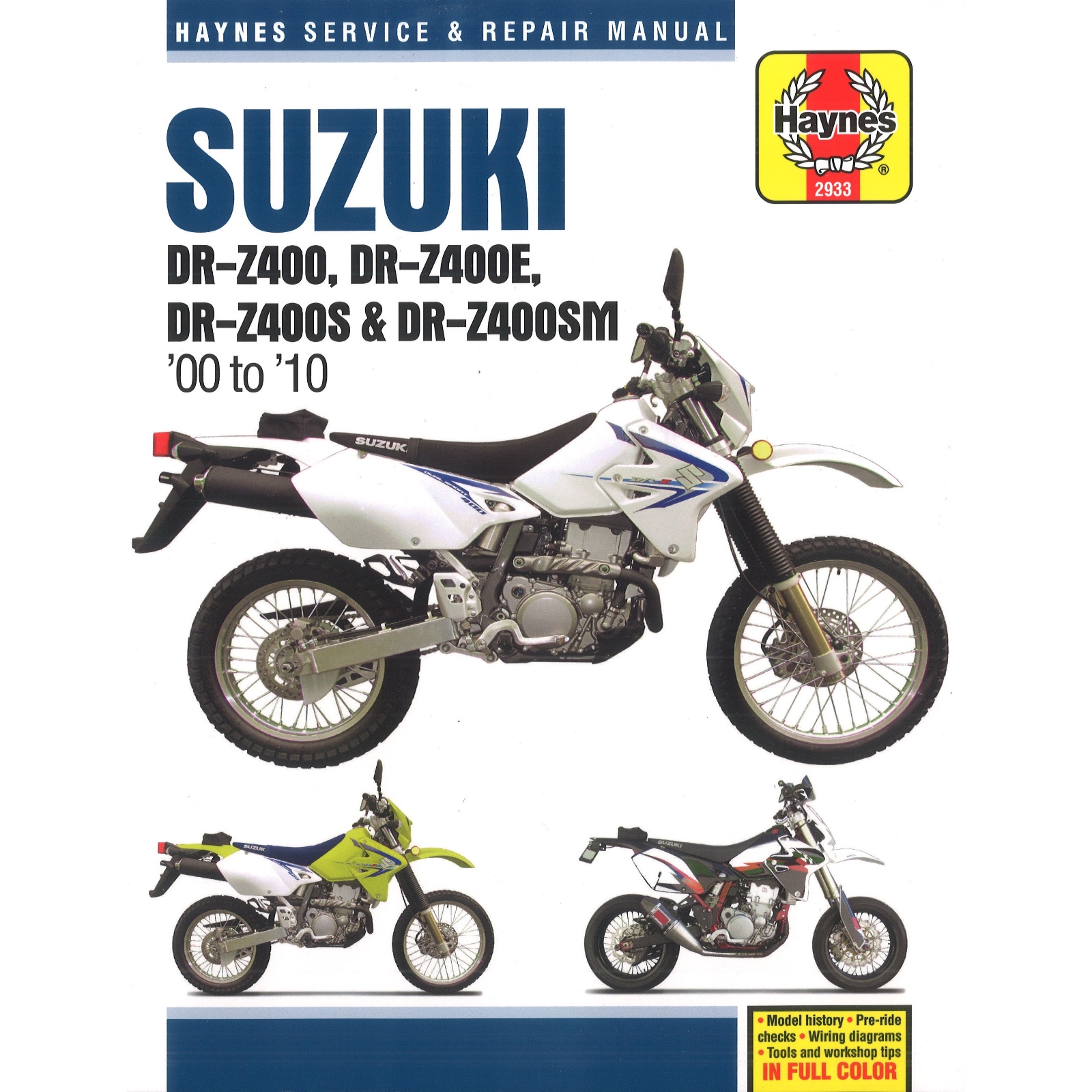 Suzuki DR-Z400 DR-Z400E DR-Z400S DR-Z400SM 2000-2010 Werkstatthandbuch Haynes