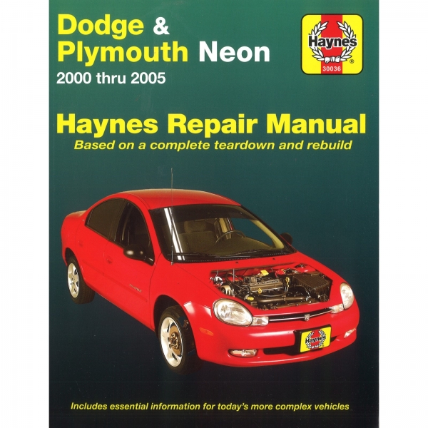 Dodge Plymouth Neon 2000-2005 repair manual Haynes