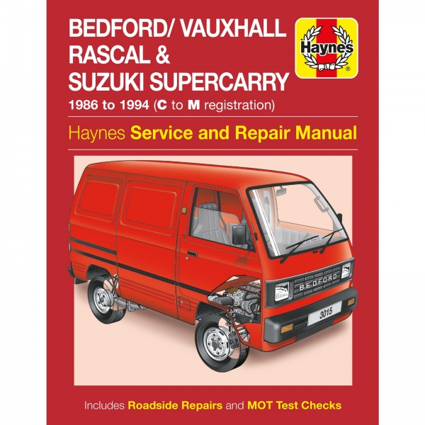 Vauxhall Bedford Rascal 1986-1994 Transporter Minibus workshop manual Haynes