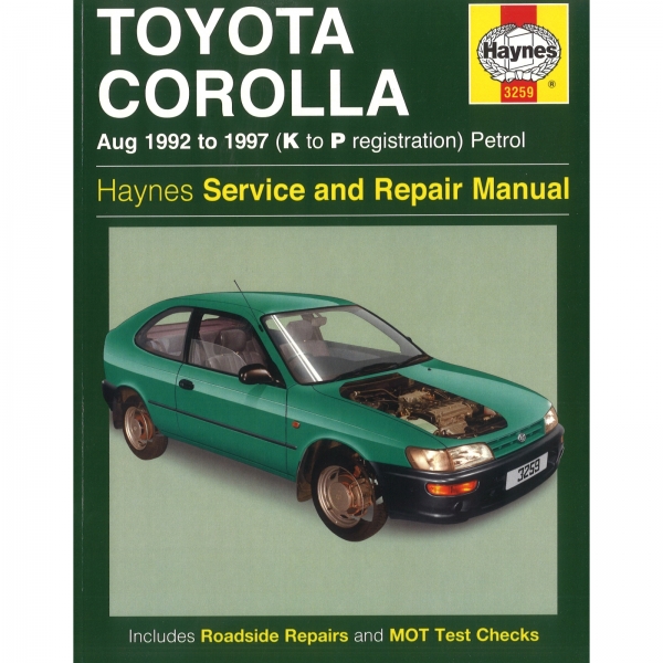 Toyota Corolla 08.1992-1997 Benzin Benziner Petrol repair manual Haynes