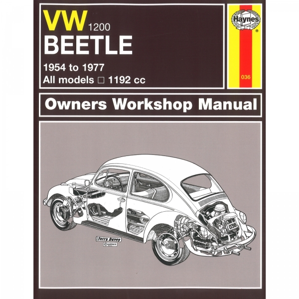 VW 1200 (alle Modelle) Beetle Käfer 1954-1977 1192cc repair manual Haynes