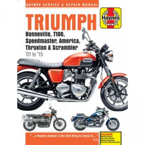 Triumph Motorrad Bonneville,T100 und America (01-15) Reparaturhandbuch Haynes
