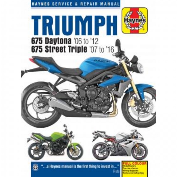 Triumph Motorrad 675 Daytona Street Triple (2006-2016) Werkstatthandbuch Haynes