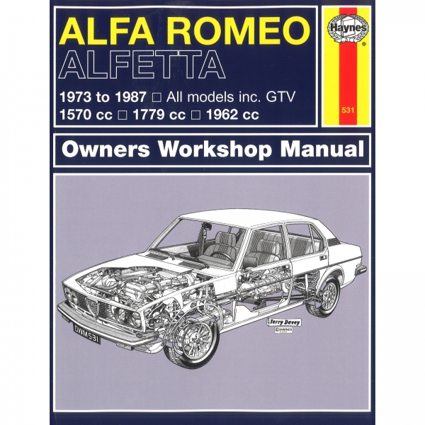 Alfa Romeo Alfetta 1973-1987 1570cc 1779cc 1962cc Reparaturhandbuch Haynes