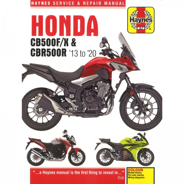 Honda Motorrad CB500F/X CBR500R (2013-2020) workshop manual Haynes