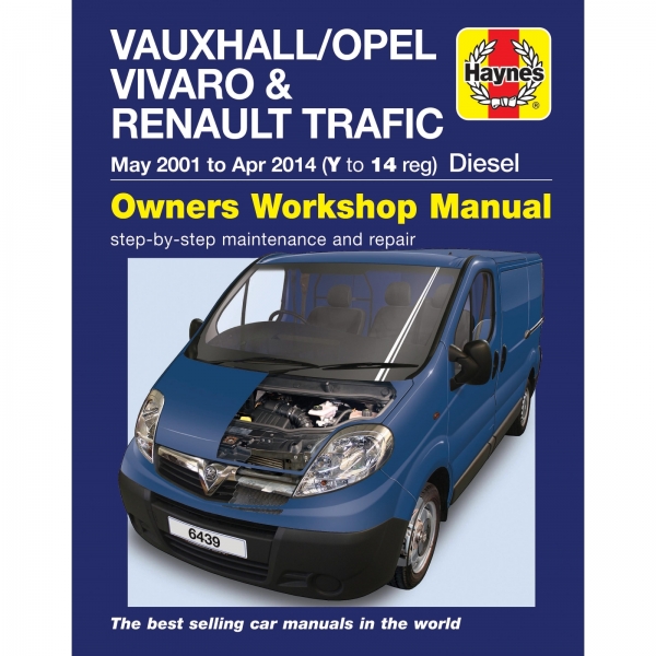 Opel Vivaro Vauxhall 2001-04.2014 Diesel Transporter workshop manual Haynes