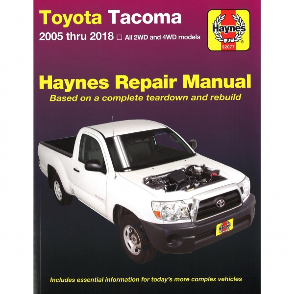 Toyota Tacoma (2005-2018) 2WD 4WD repair manual Haynes