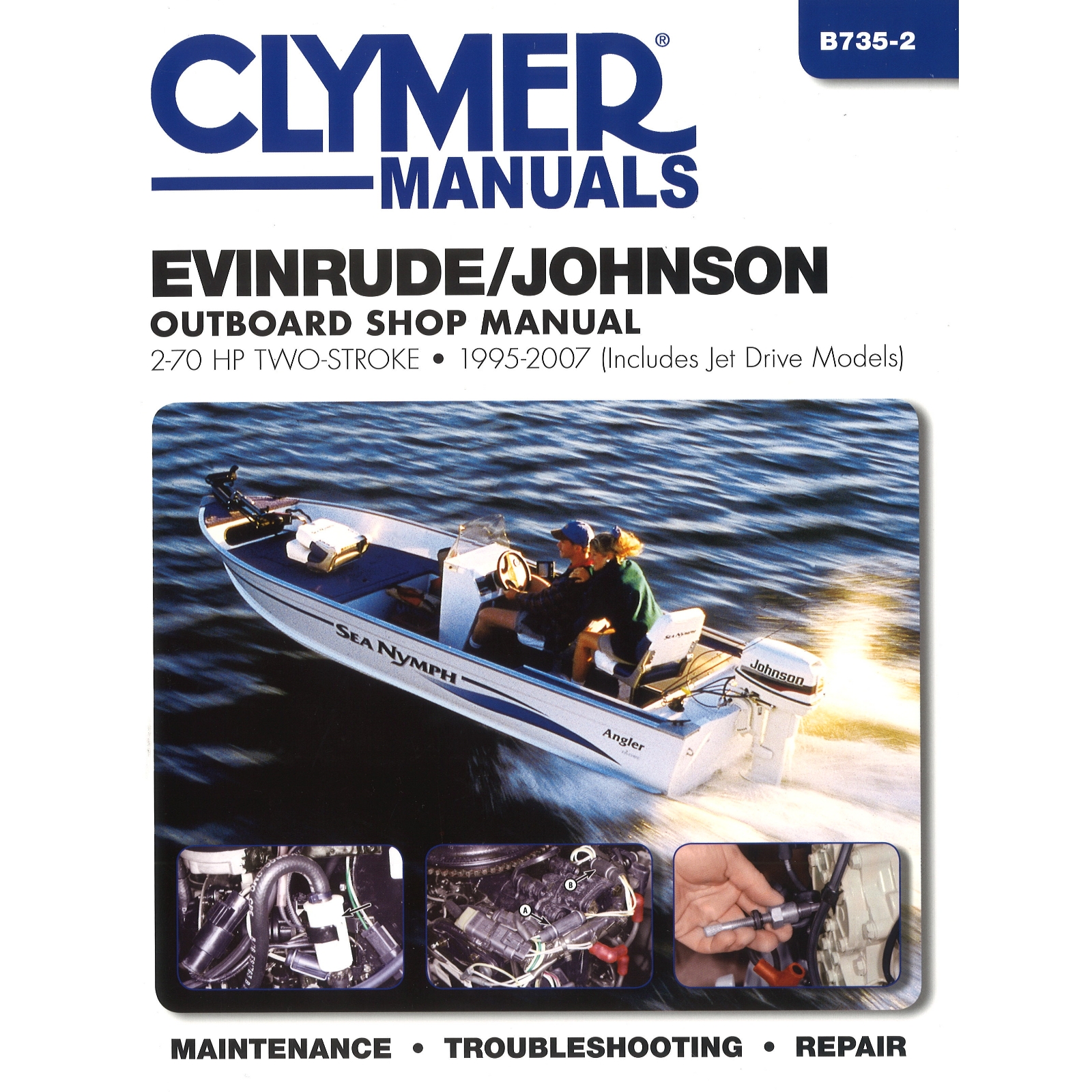 Evinrude Johnson 2-Takt Außenborder 2-70 PS 1995-2007 repair manual Clymer