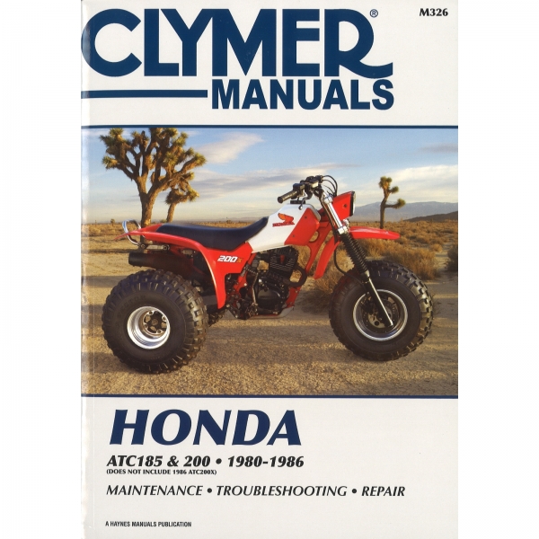 Honda ATC185 200 (1980-1986) Quad Werkstatthandbuch Clymer
