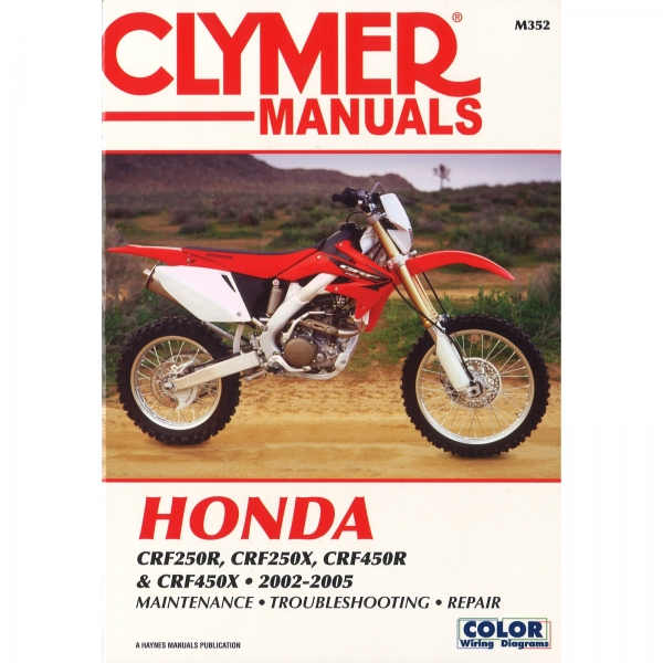 Honda CRF250R CRF250X CRF450R CRF450X (2002-2005) workshop manual Clymer