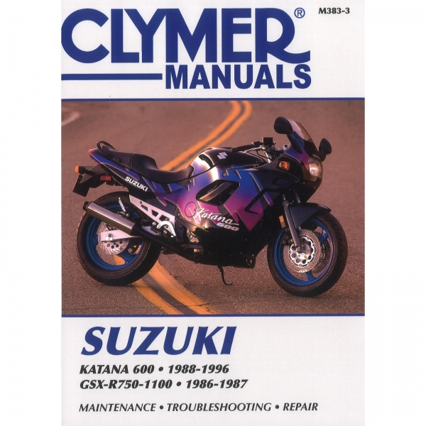 Suzuki Katana 600 und GSX-750-1100 (1986-1996) workshop manual Clymer