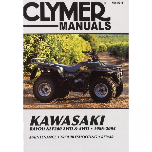 Kawasaki Bayou KLF300 2WD 4WD (1986-2004) Quad workshop manual Clymer