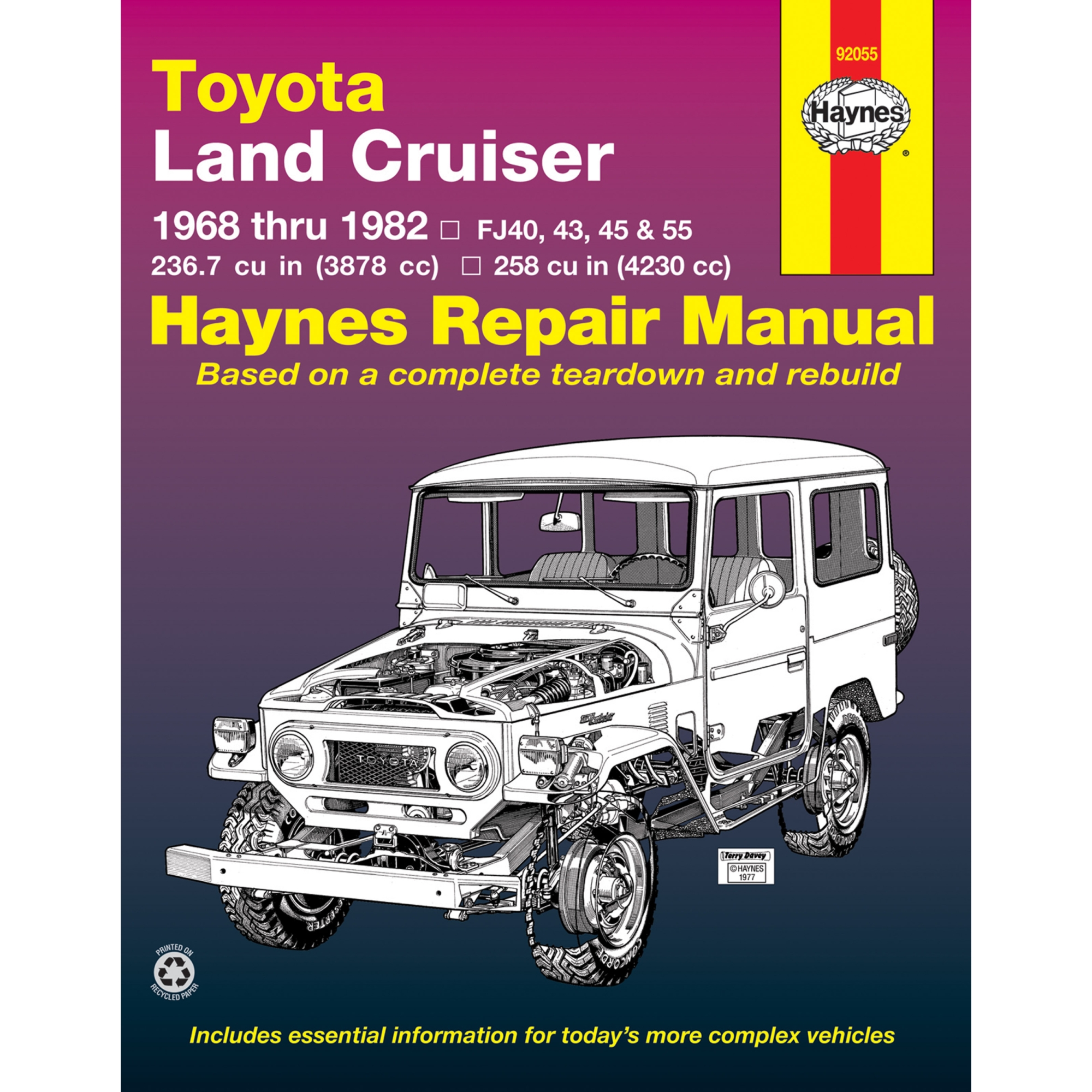 Toyota Land Cruiser FJ40 FJ43 FJ45 FJ55 1968-1982 Reparaturhandbuch Haynes
