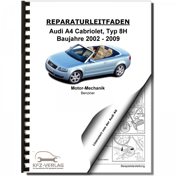 Audi A4 Cabriolet (02-08) 6 Zyl 3,0l Benzinmotor V6 218/220PS Reparaturanleitung