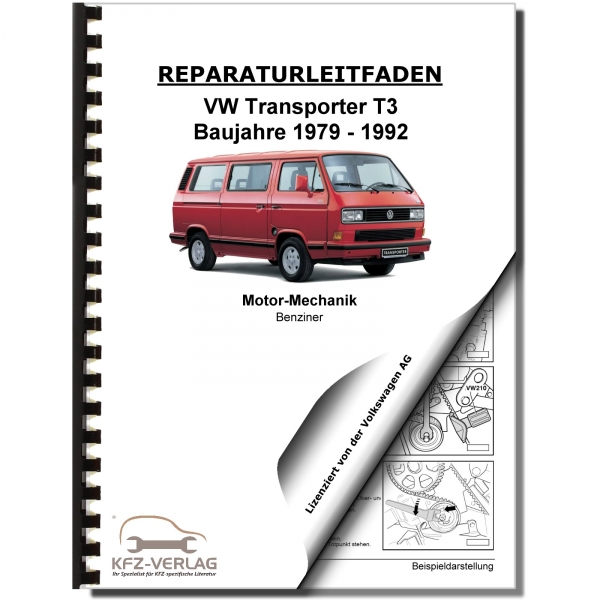 VW Transporter T3 (79-92) 4-Zyl 2,1l Benzin 87-112 PS Mechanik Werkstatthandbuch