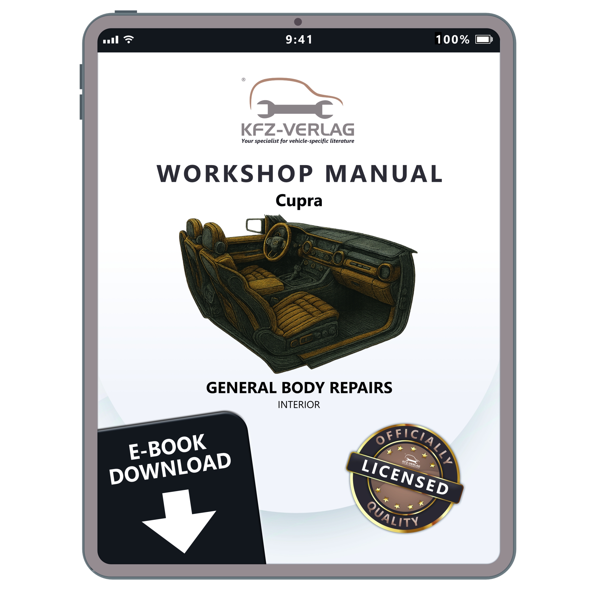 Cupra Tavascan KR from 2023 general body repairs interior manual guide download