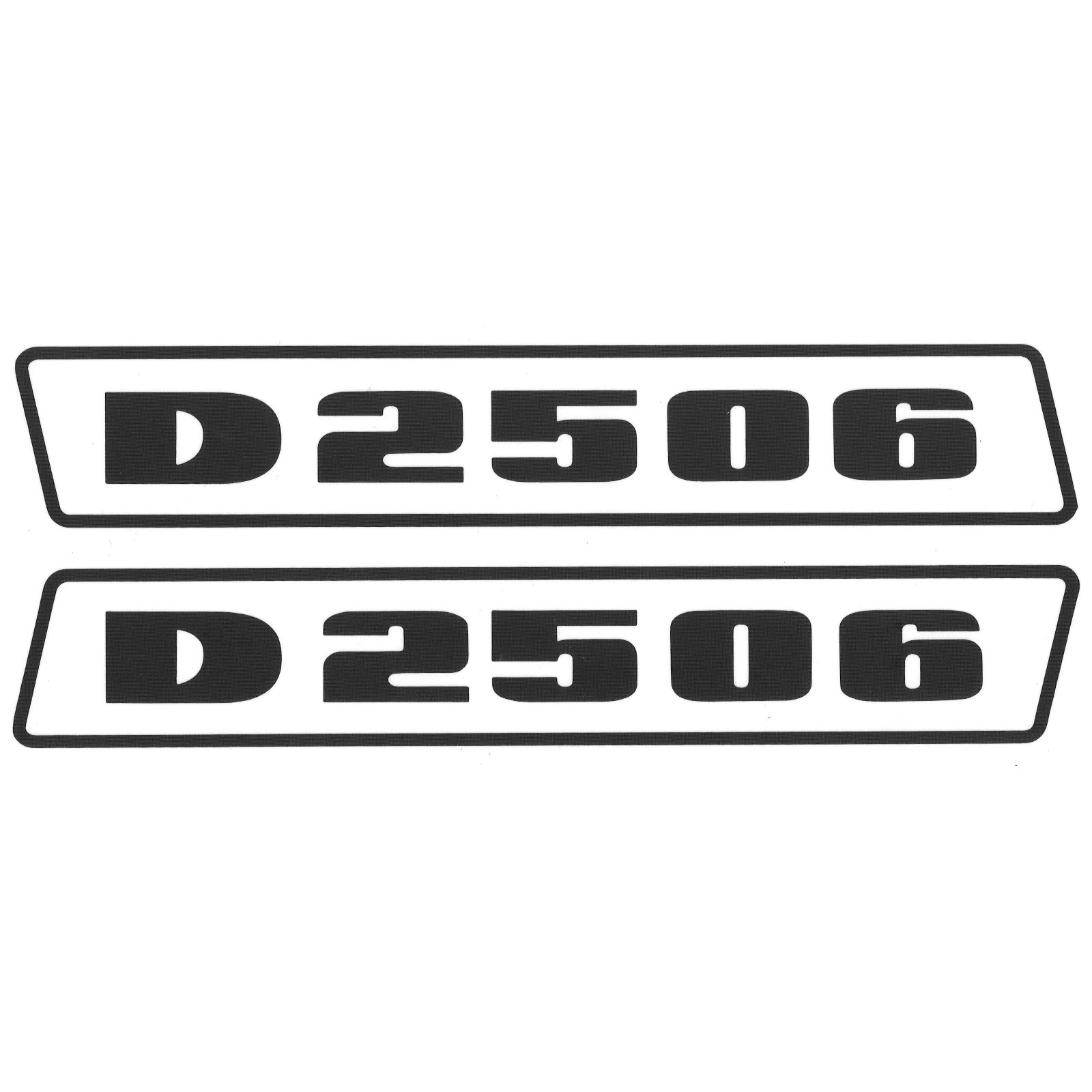 Deutz D2506 Schwarz bis 1974 Schlepper Traktor Aufkleber Klebefolie Klein