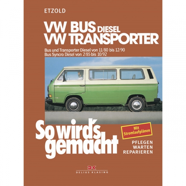 VW Transporter Bus T3 Typ 2 1980-1990 So wirds gemacht Werkstatthandbuch Etzold