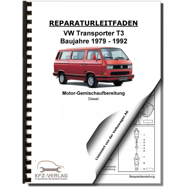 VW Transporter Bus T3 (79-92) Diesel Einspritz Vorglühanlage Reparaturanleitung