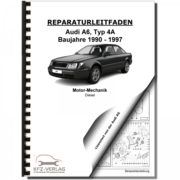 Audi A6 Typ 4A 1990-1997 2,4l Dieselmotor Mechanik 82 PS Werkstatthandbuch