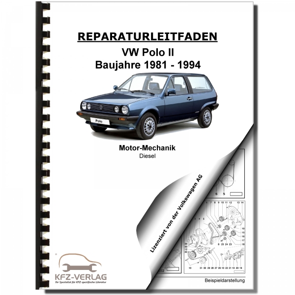 VW Polo 2 Typ 86C (81-94) 1,3l 1,4l Dieselmotor TDI 45-48 PS Werkstatthandbuch