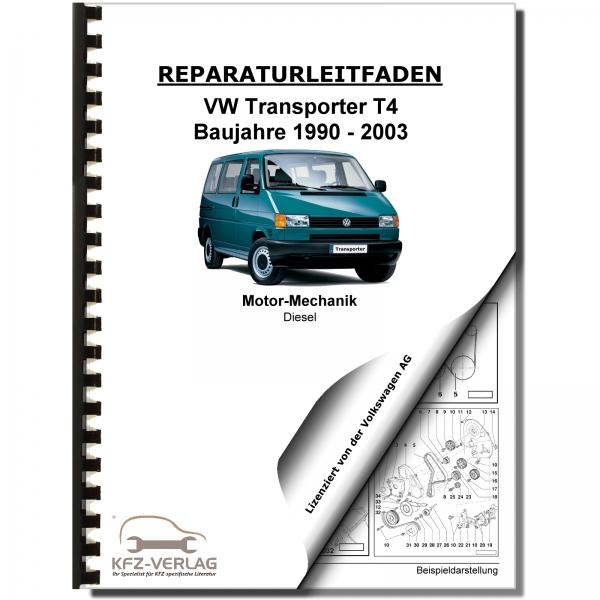 VW Transporter T4 90-03 4-Zyl 1,9l Dieselmotor TDI 61-68 PS Werkstatthandbuch