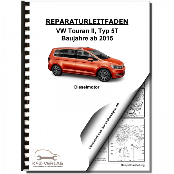 VW Touran 5T (15>) 4-Zyl. 1,6l 2,0l Dieselmotor TDI 90-190 PS Werkstatthandbuch