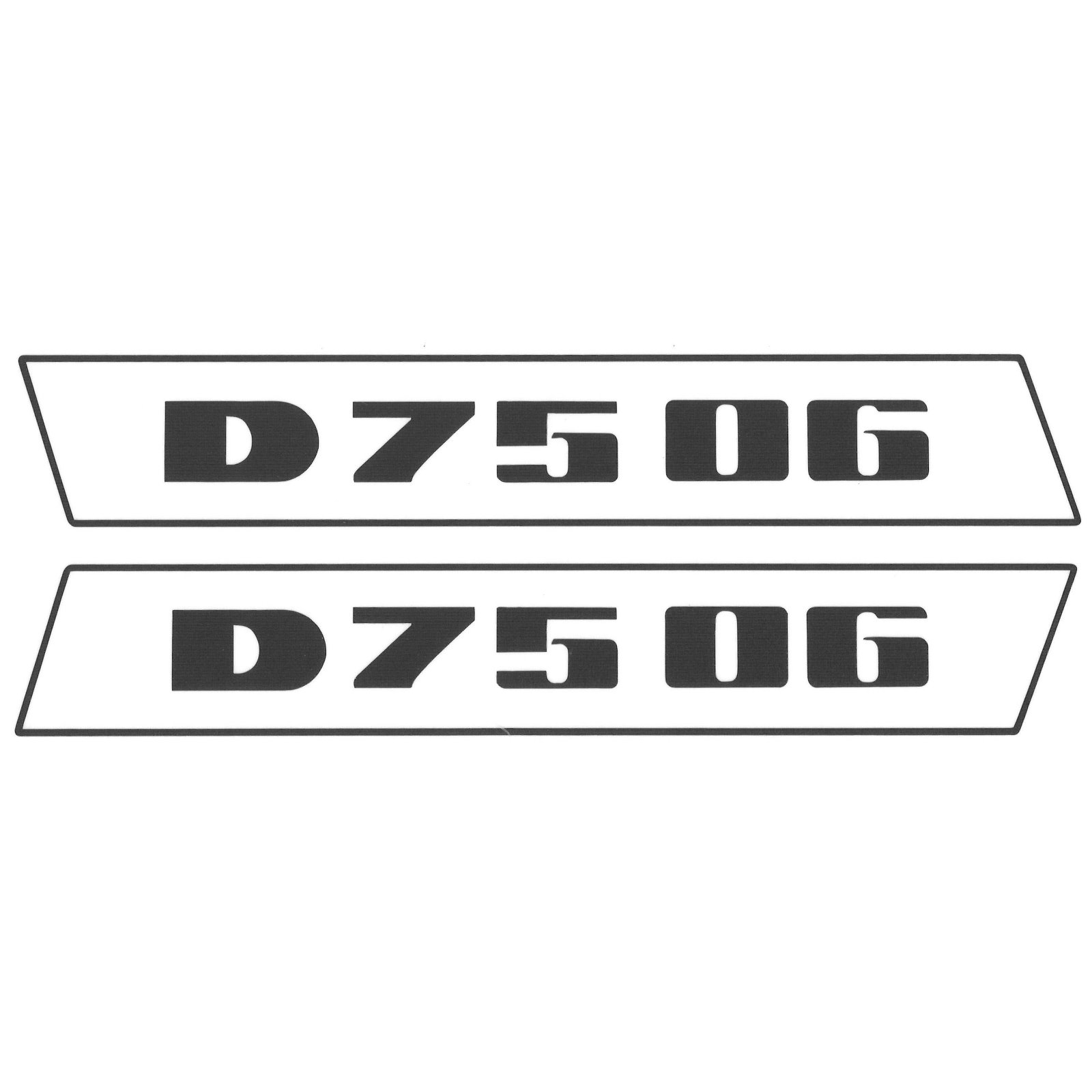 Deutz D7506 Schwarz bis 1974 Schlepper Traktor Aufkleber Klebefolie Klein
