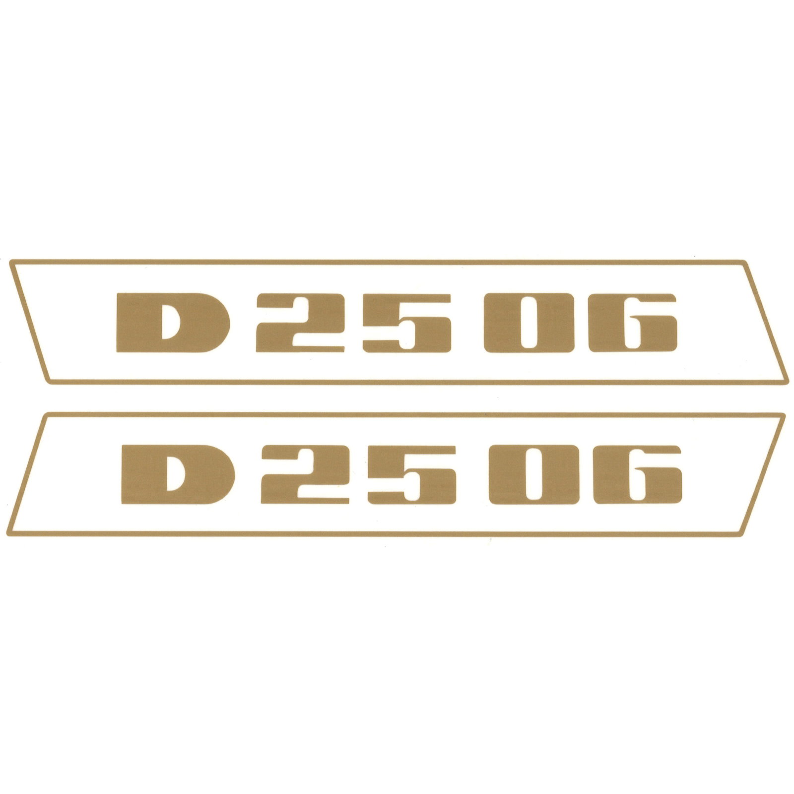 Deutz D2506 Gold bis 1974 Schlepper Traktor Aufkleber Klebefolie Klein Schmal