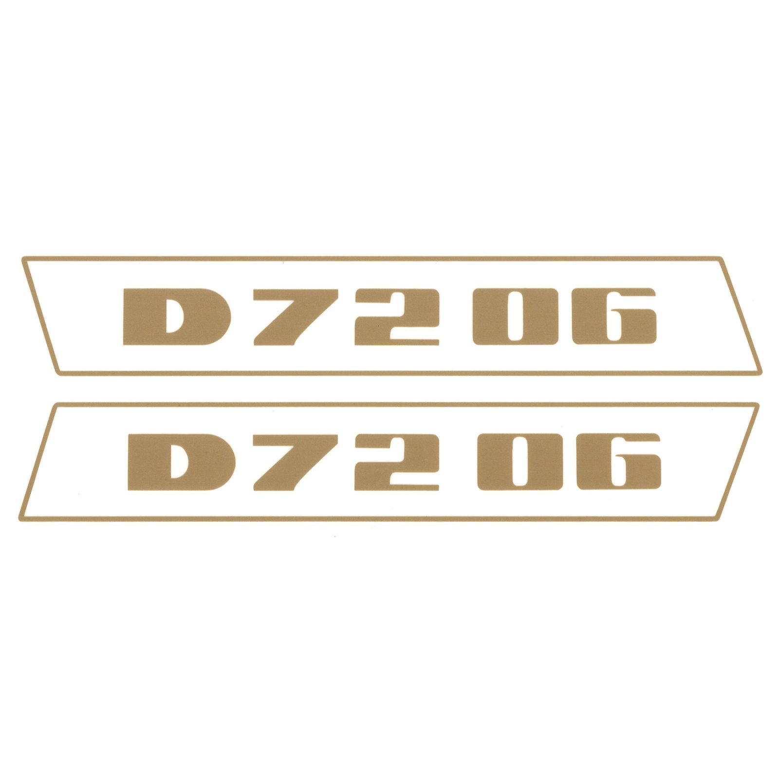 Deutz D7206 Gold bis 1974 Schlepper Traktor Aufkleber Klebefolie Klein Schmal
