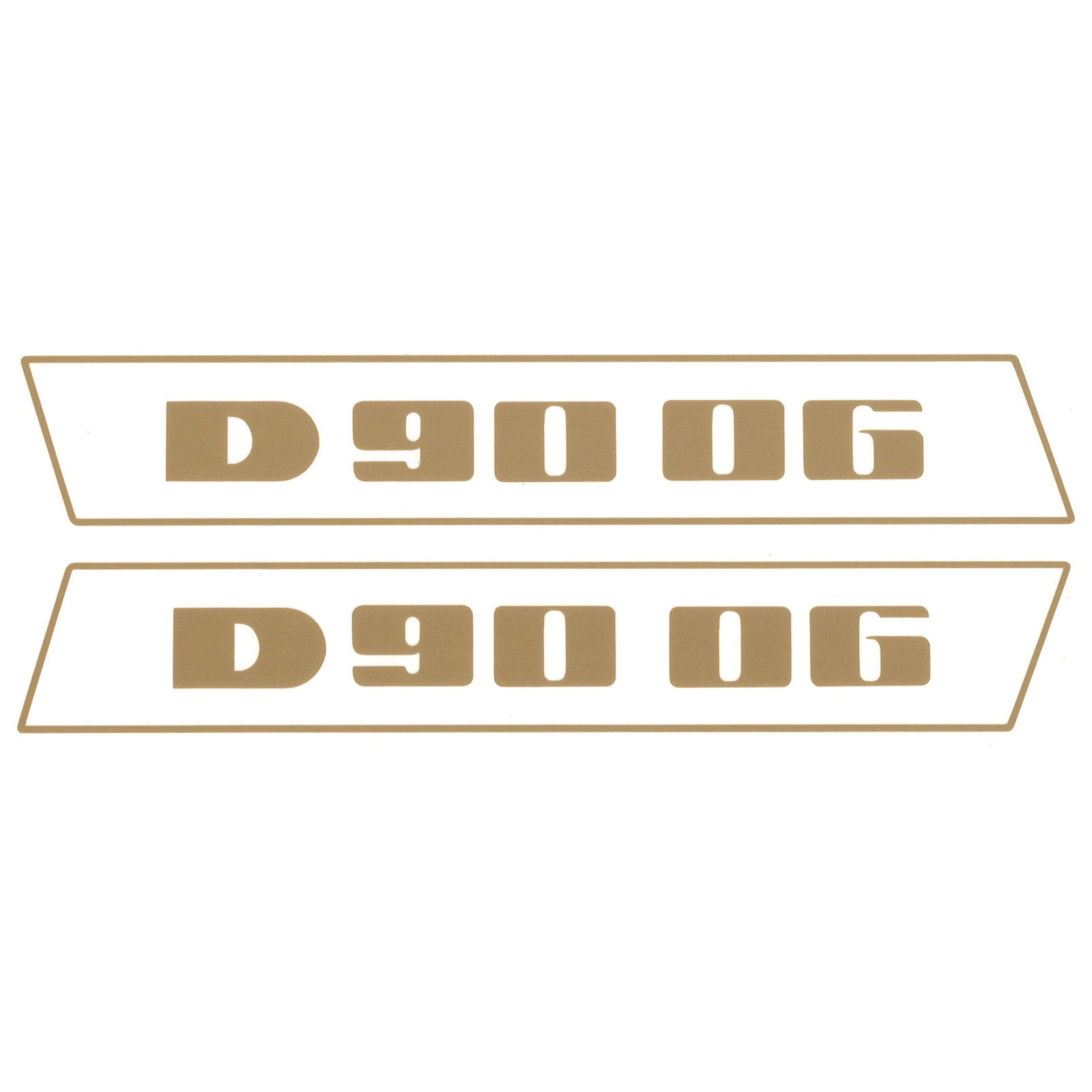 Deutz D9006 Gold bis 1974 Schlepper Traktor Aufkleber Klebefolie Klein Schmal