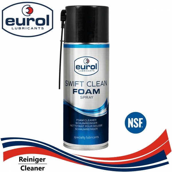 EUROL Swift Clean Foam Spray 400 ml Edelstahlreiniger gegen Fingerabdrücke