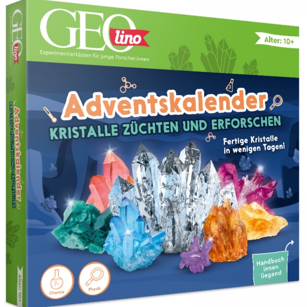 GEOLINO Adventskalender Kristalle -  züchten und erforschen 