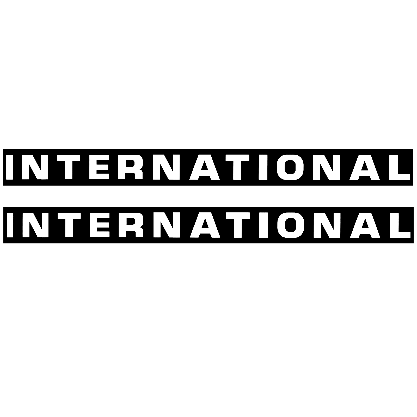 2 Stück IHC International McCormick Kabine Traktor Aufkleber Klebefolie glänzend