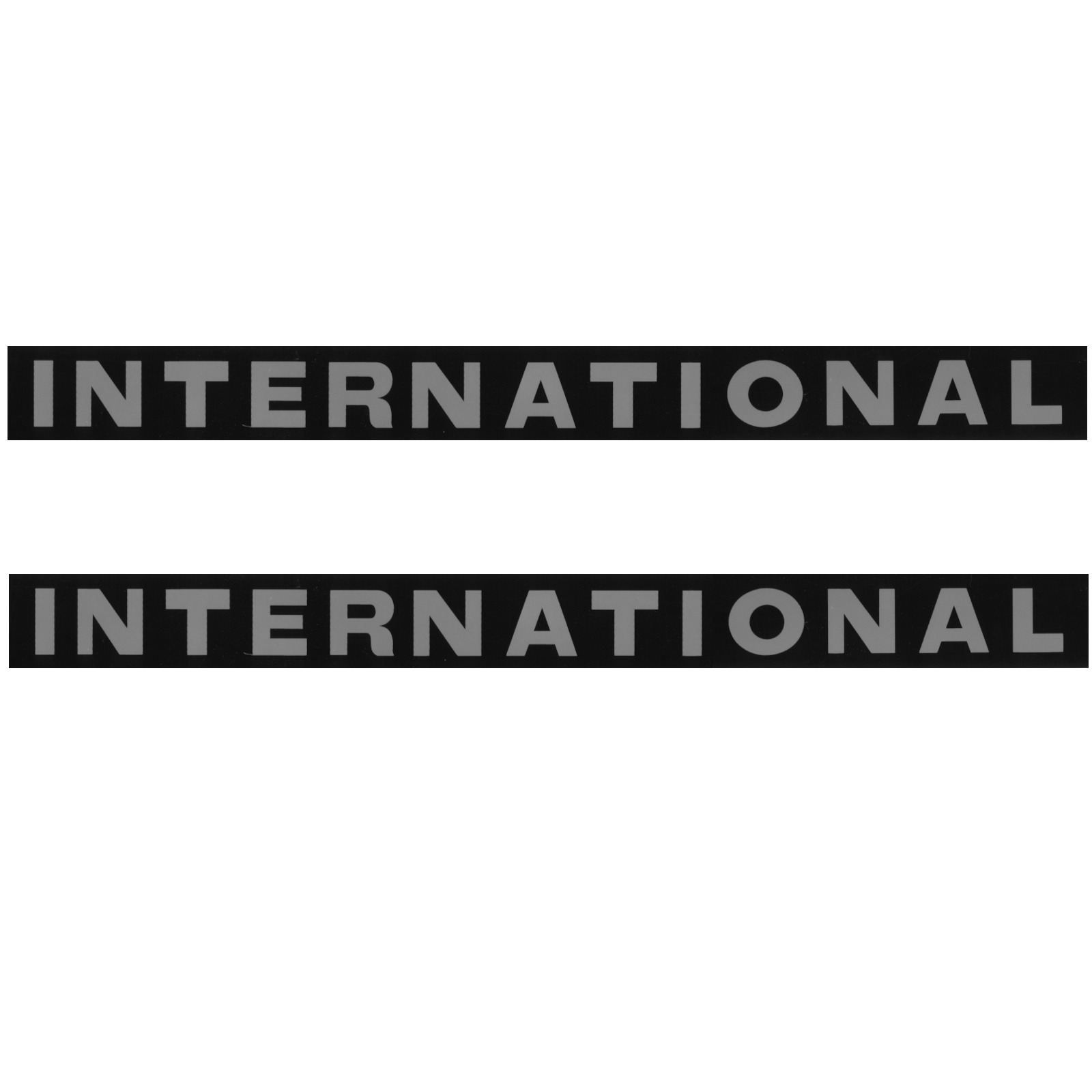 2 Stück IHC International McCormick Kabine Traktor Aufkleber Klebefolie Silber