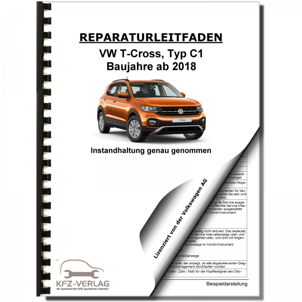 VW T-Coss Typ C1 ab 2018 Instandhaltung Inspektion Wartung Wartungsanleitung