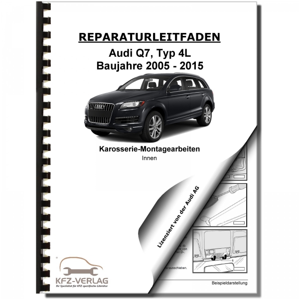Audi Q7, Typ 4L (05-15) Karosserie Montagearbeiten Innen - Reparaturanleitung