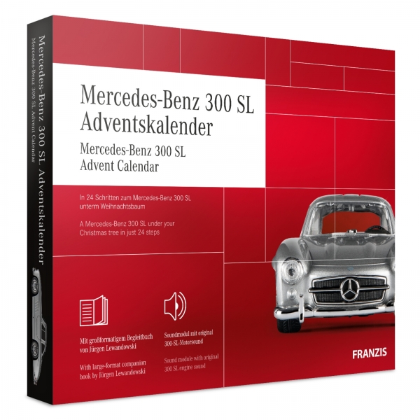 Mercedes Benz 300 SL Modellauto Modellbau Adventskalender Franzis Verlag